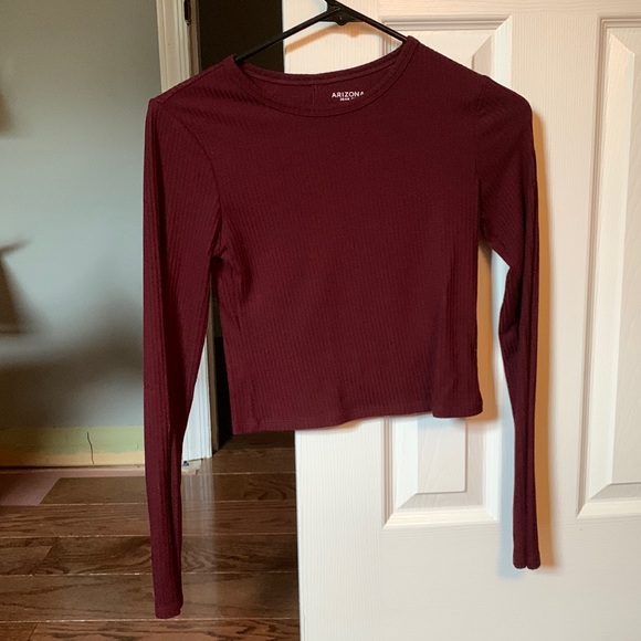 Arizona Jean Company Tops - Maroon Arizona Crop Top